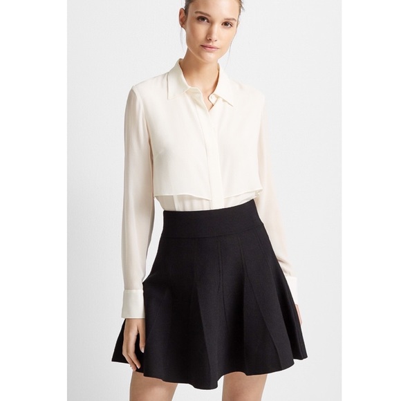 Club Monaco Pleated Sweater Skirt 
